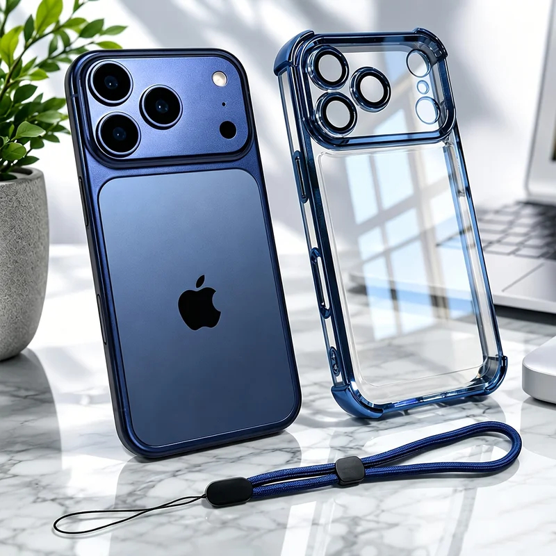 Wrist Wraps - Роскошный прозрачный ударопрочный чехол для iPhone