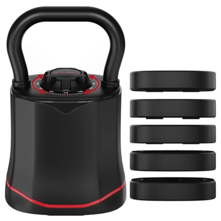 Kettlebell - Регулируемая гиря для домашнего спортзала 6-в-1